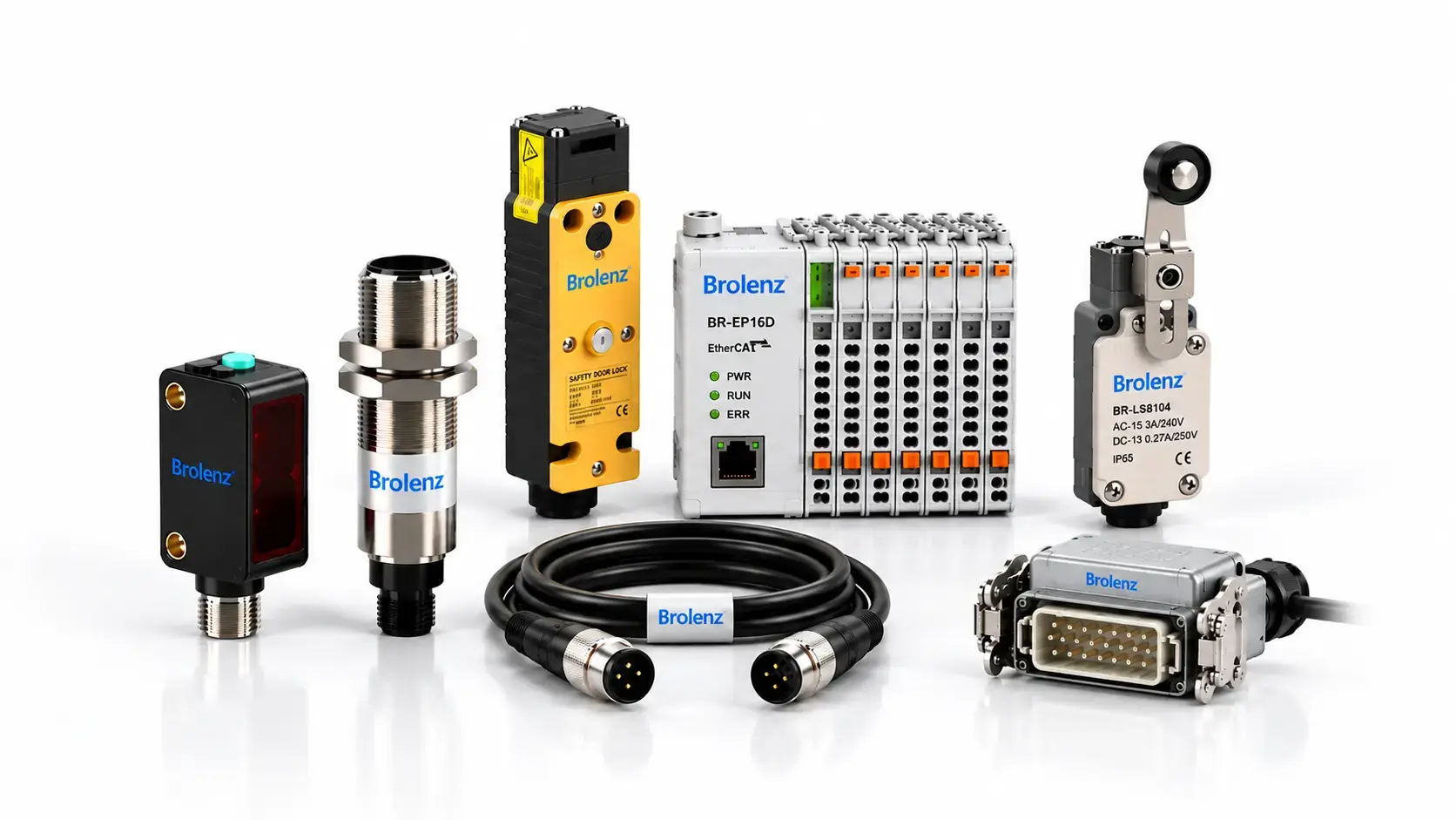BROLENZ industrial automation products including sensors, safety, I/O and connectivity